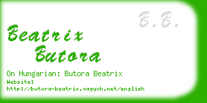 beatrix butora business card